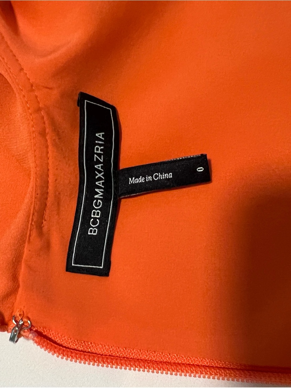 BCBGMaxAzria Orange Ruffle Mini Dress - Picture 4 of 5